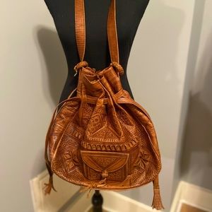 Handmade leather satchel